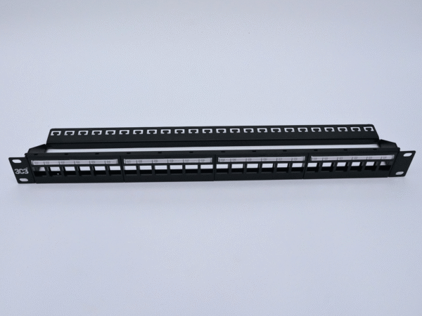Category  6A Unshielded Patch Panel Un Loaded - Image 3