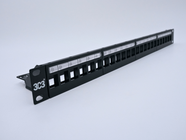 Category  6A Unshielded Patch Panel Un Loaded - Image 4