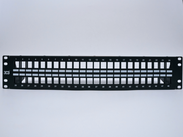 Category 6A 48 port 2U Unshielded Patch Panel UnLoaded