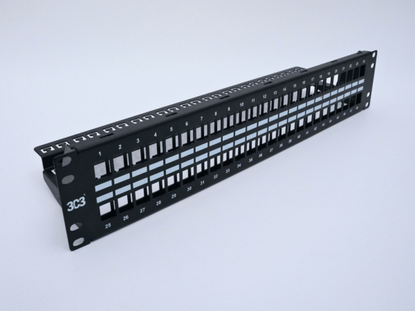 Category 6A 48 port 2U Unshielded Patch Panel UnLoaded - Image 4