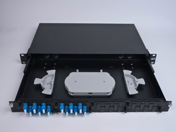 Fiber Patch Panel 4Cutout  loaded