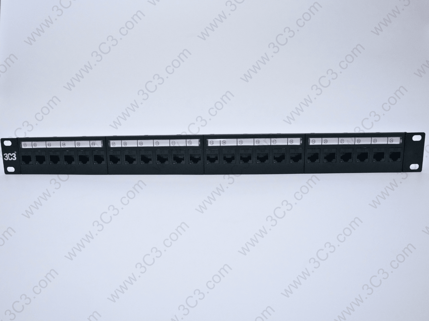 Category 6A Unshielded Patch Panel Loaded