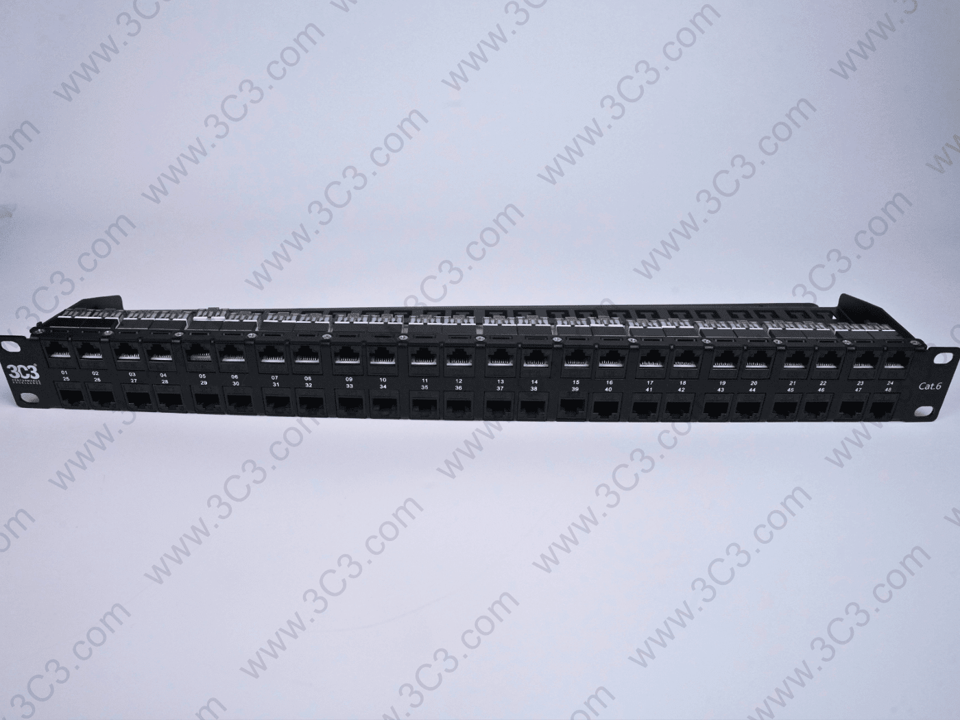 Category 6 Patch panel- Unshielded Loaded 2U