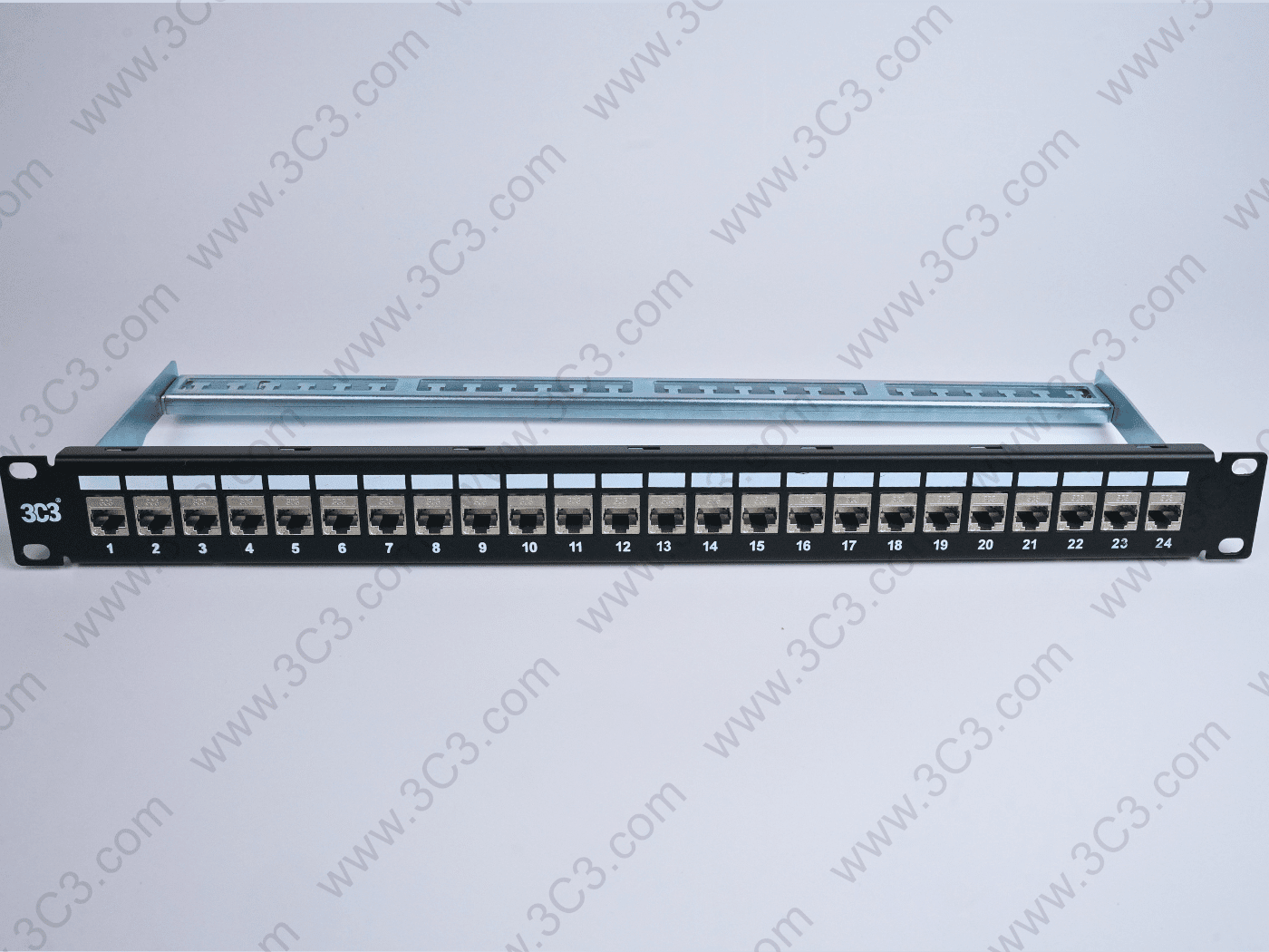 Category 6A 48 port 2U Shielded Patch Panel Loaded