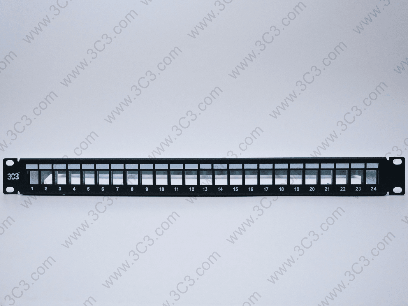 Category 6A Straight Patch Panel UnLoaded