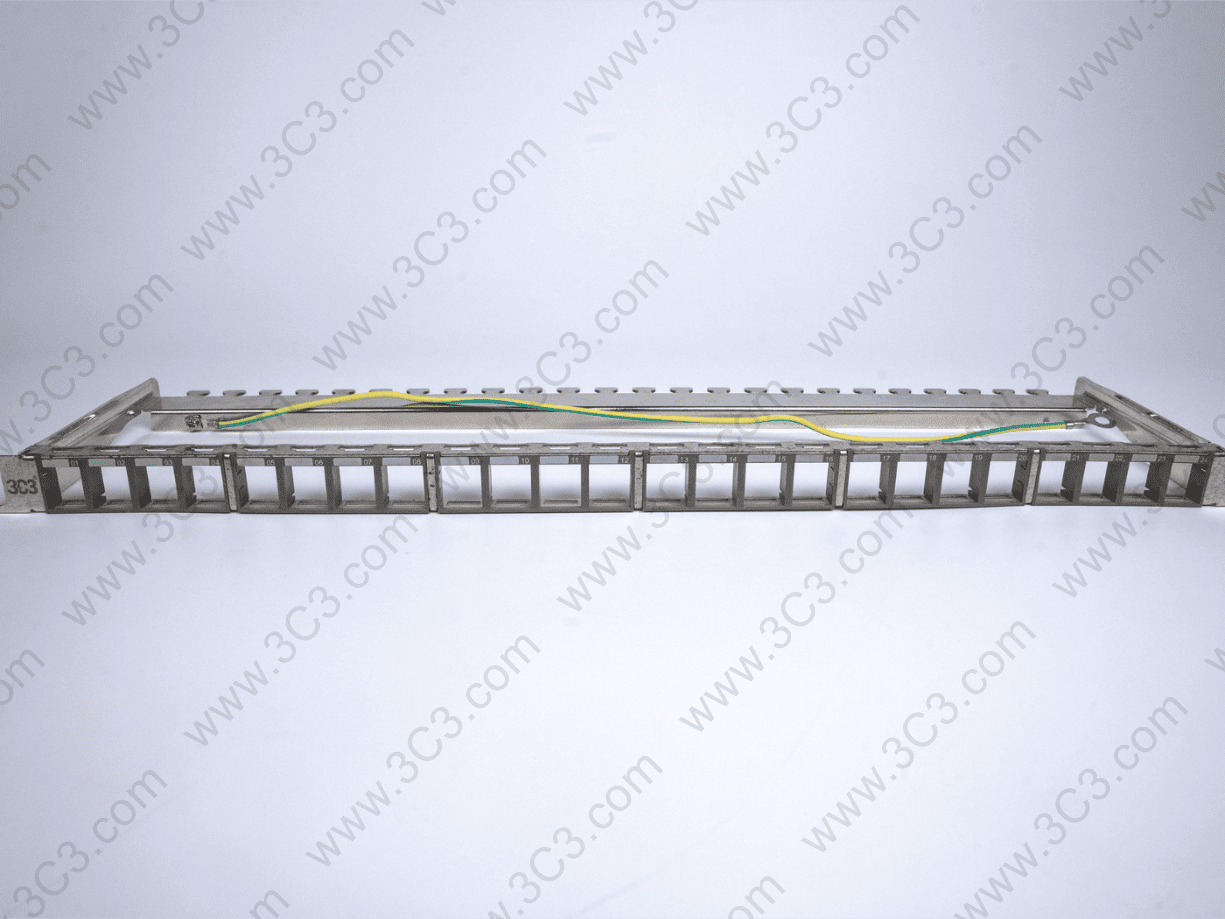 Category 6A 0.5U High Density Patch Panel Unloaded