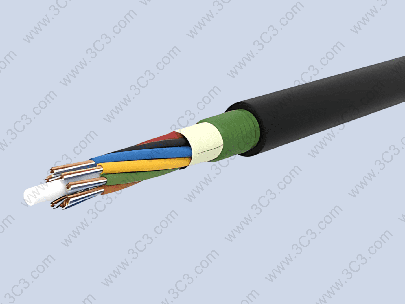 Multimode Outdoor Armoured Fiber Optic Cable (96F)