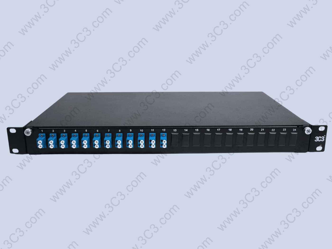 Fiber Patch Panel, Sliding, Single Adapter Plate