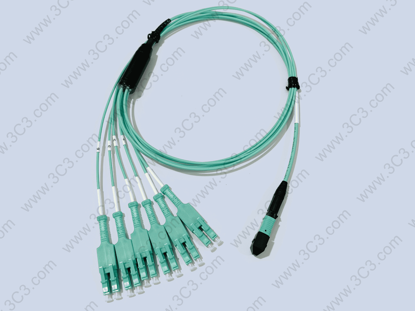 MPO to LC Uniboot Duplex Breakout Cable