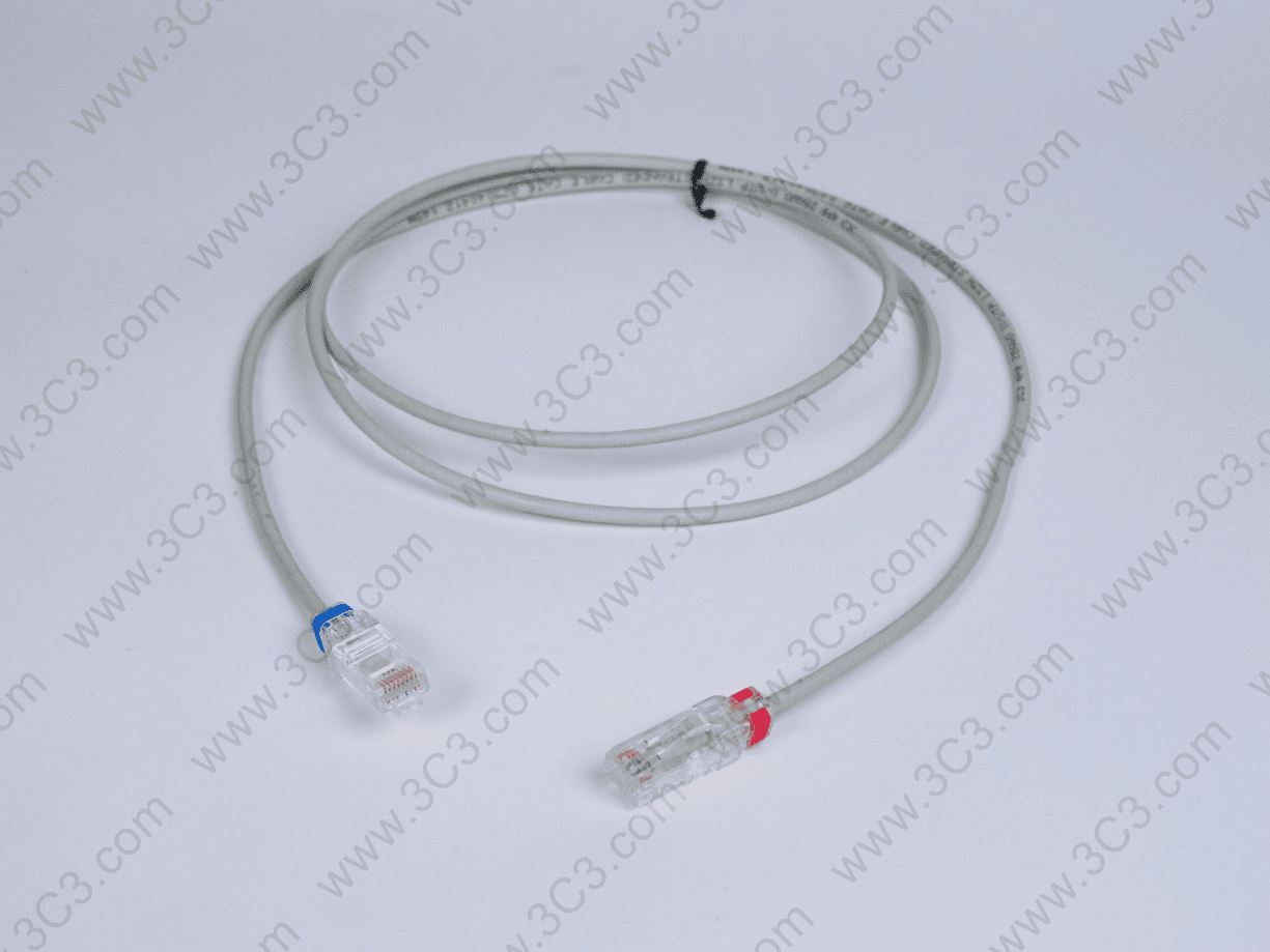 Copper Color Changeable Clip Slim Patch Cord, C6A